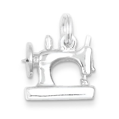 Sewing Machine Charm Sterling Silver QC4680, MPN: QC4680, 723252404944