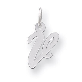 Script Initial V Charm Sterling Silver QC5080V, MPN: QC5080V, 883957479040