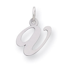 Script Initial V Charm Sterling Silver Fancy QC5086V, MPN: QC5086V, 883957529202
