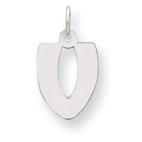 Bubble Block Initial V Charm Sterling Silver QC5091V, MPN: QC5091V, 886774976860