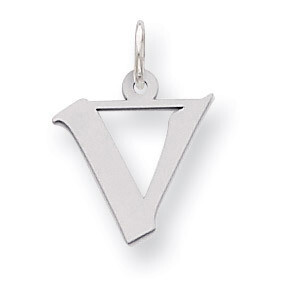 Artisan Block Initial V Charm Sterling Silver QC5087V, MPN: QC5087V, 191101534911