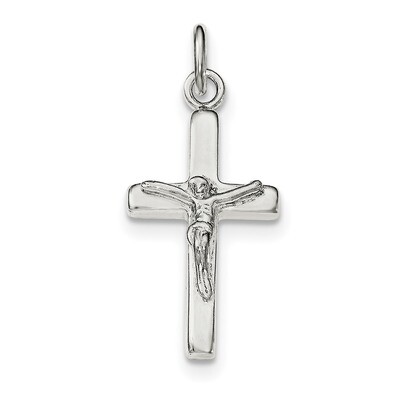 Crucifix Cross Pendant Sterling Silver Polished QC8283, MPN: QC8283, 191101363771