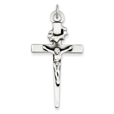 Crucifix Pendant Antiqued Sterling Silver QC5434, MPN: QC5434, 883957495897