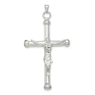 Crucifix Pendant Sterling Silver Polished QC9683, MPN: QC9683, 886774116174
