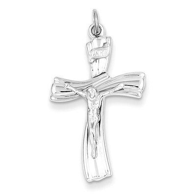 INRI Crucifix Pendant Sterling Silver QC3384, MPN: QC3384, 883957458694