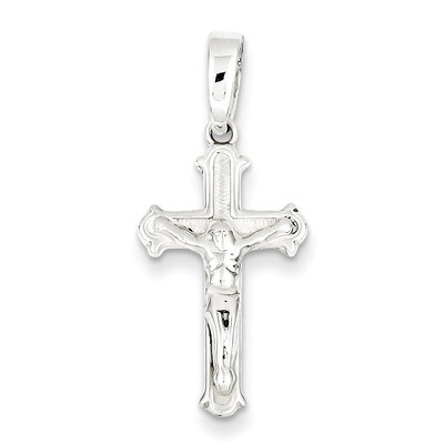 Crucifix Pendant Sterling Silver Polished QC7351, MPN: QC7351, 883957580197