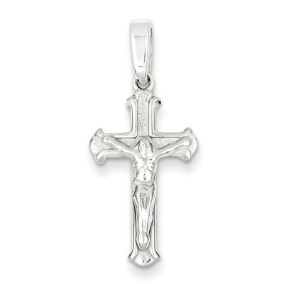 Crucifix Pendant Sterling Silver Polished QC7350, MPN: QC7350, 883957542546