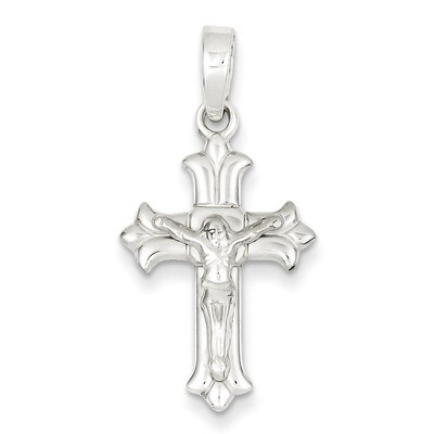 Crucifix Pendant Sterling Silver Polished QC7349, MPN: QC7349, 883957488639