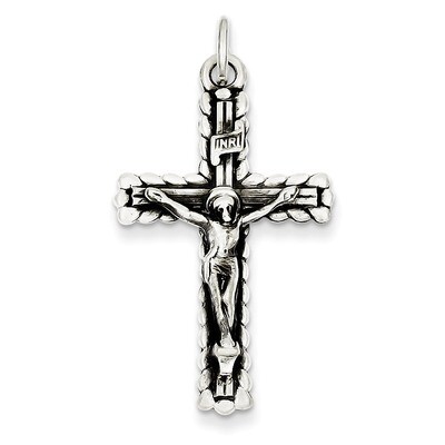 INRI Crucifix Pendant Sterling Silver QC3404, MPN: QC3404, 883957478951