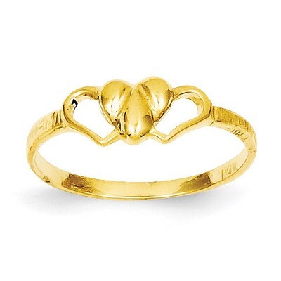 Children&#39;s Heart Ring 14k Gold R223, MPN: R223, 883957483627
