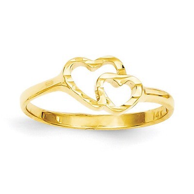 Children&#39;s Heart Ring 14k Gold R202, MPN: R202, 883957467412