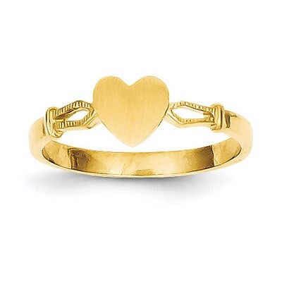 Children&#39;s Heart Ring 14k Gold R224, MPN: R224, 191101370199