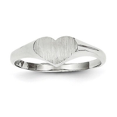 Heart Ring 14k White Gold RS646, MPN: RS646, 883957538488