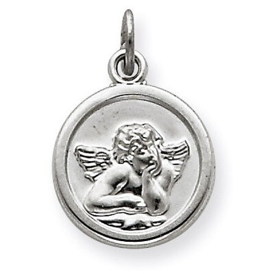 Angel Medal Charm Sterling Silver QC3632, MPN: QC3632, 883957279374