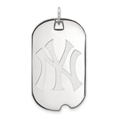 New York Yankees Large Dog Tag 14k White Gold 4W028YAN, MPN: 4W028YAN, 886774845821