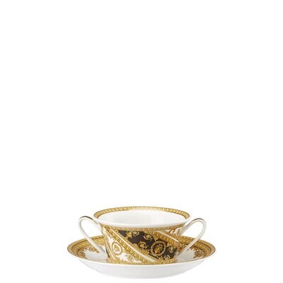 Versace I Love Baroque  Cream Soup Cup and Saucer 6 3/4 Inch, MPN: 19325-403651-10420, 790955021723
