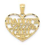 Diamond-Cut Daddys Little Girl Heart Pendant 10k Gold 10C4027, MPN: 10C4027, 191101085154