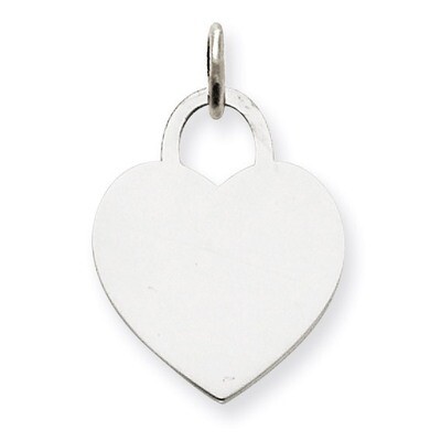 Medium Engravable Heart 14k White Gold XWM525/35, MPN: XWM525/35, 883957451220