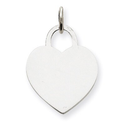 Medium Engravable Heart 14k White Gold XWM525/11, MPN: XWM525/11, 883957494487