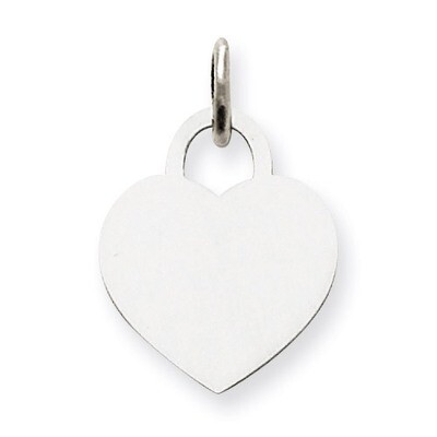 Small Engravable Heart 14k White Gold XWM524/11, MPN: XWM524/11, 883957451176