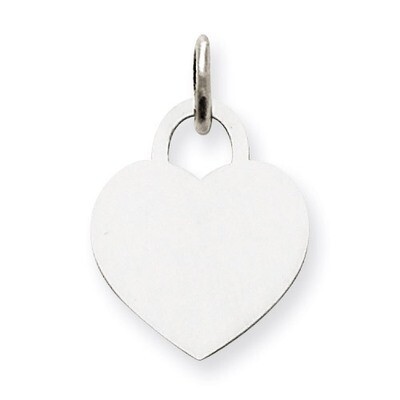Small Engravable Heart 14k White Gold XWM524/13, MPN: XWM524/13, 883957422671