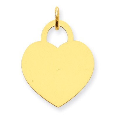 Large Engravable Heart Charm 14k Gold XM523/13, MPN: XM523/13, 883957493831