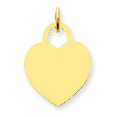 Medium Engravable Heart Charm 14k Gold XM522/13, MPN: XM522/13, 883957569086