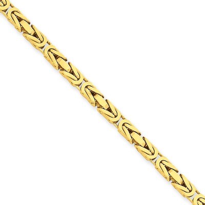 3.25mm Byzantine Chain 18 Inch 14k Gold BIZ090-18, MPN: BIZ090-18, 886774407623