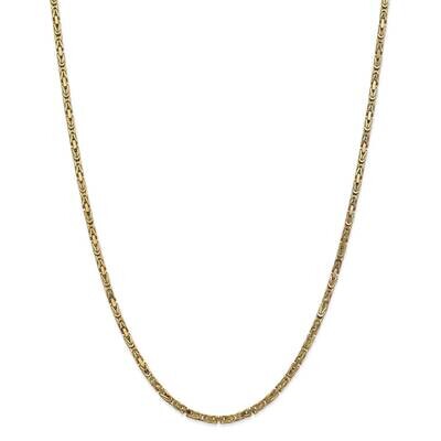 2.5mm Byzantine Chain 26 Inch 14k Gold BIZ070-26, MPN: BIZ070-26, 191101784545