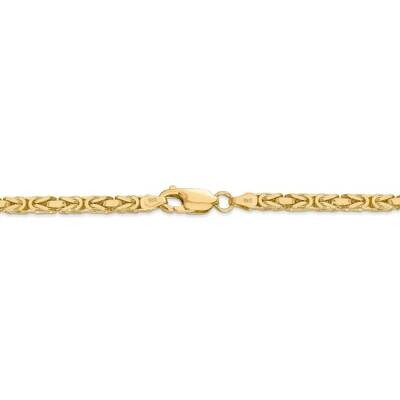22 Inch 3.25mm Byzantine Chain 14k Yellow Gold BIZ090-22, MPN: BIZ090-22, 191101979934