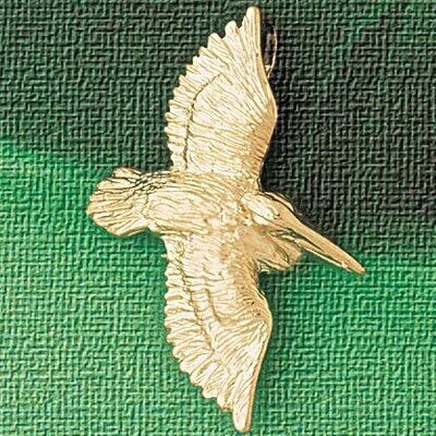 Dazzlers Jewelry Pelican Pendant Necklace Charm Bracelet in Yellow, White or Rose Gold 2988, MPN: D…