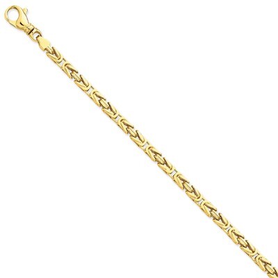 4.75mm Polished Byzantine Link Chain 24 Inch 14k Gold LK745-24, MPN: LK745-24, 191101654718
