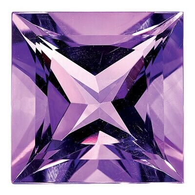 Amethyst 7mm Princess AA Quality Gemstone AM-0700-SQP-AA, MPN: AM-0700-SQP-AA,