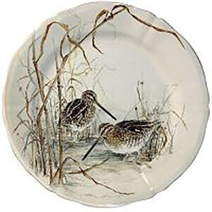 Gien Sologne Dessert Plate Snipe 1631ADE226, MPN: 1631ADE226, 840769045085