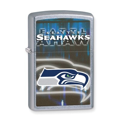 Zippo Seattle Seahawks High Polish Chrome Lighter GL6584, MPN: GL6584, 191693109122