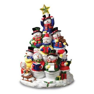 Snowman Tree Lighted Figurine GM22051, MPN: GM22051, 842970052845
