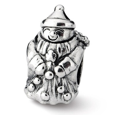 Snowman Bead - Sterling Silver QRS1968, MPN: QRS1968, 883957505701