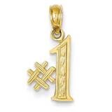 #1 Pendant 14k Gold C2961, MPN: C2961, 637218027156