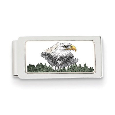 Barlow Designs Color Eagle Portrait Hinged Money Clip GM12252, MPN: GM12252, 617414580440