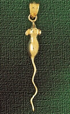 Dazzlers Jewelry Rat Mouse Pendant Necklace Charm Bracelet in Yellow, White or Rose Gold 2768, MPN:…