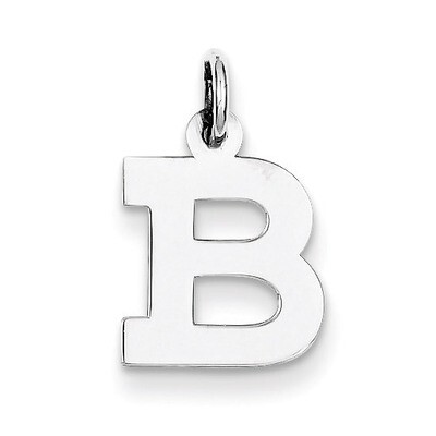 Block Initial B Charm Sterling Silver QC5093B, MPN: QC5093B, 883957128283