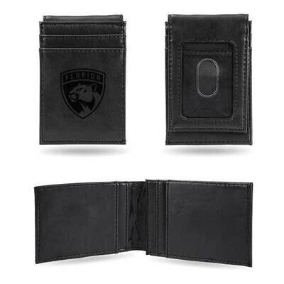 NHL Florida Panthers Black Faux Leather Front Pocket Wallet GC7586, MPN: GC7586, 767345896681
