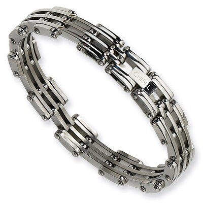 Polished Bracelet - Stainless Steel SRB215 by Chisel, MPN: SRB215, 883957745671