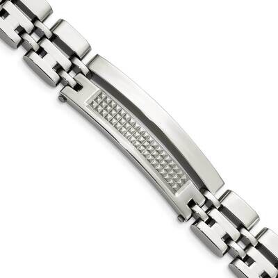 Polished Bracelet Stainless Steel Brushed SRB1462-8.5 by Chisel, MPN: SRB1462-8.5, 886774672496