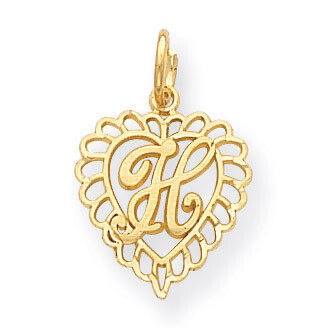 Initial H Charm 14k Gold C568H, MPN: C568H, 886774091044