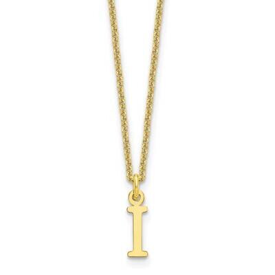 Cutout Letter I Initial Necklace 10k Gold 10XNA727Y/I, MPN: 10XNA727Y/I,