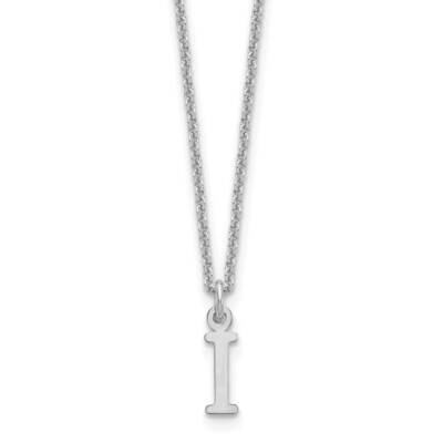 Cutout Letter I Initial Necklace 10k White Gold 10XNA727W/I, MPN: 10XNA727W/I,