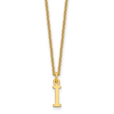 Letter I Initial Pendant with Chain 14k Gold Cutout XNA727Y/I, MPN: XNA727Y/I, 191101672590
