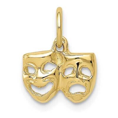 Comedy Tragedy Charm 10k Gold 10A4855, MPN: 10A4855,