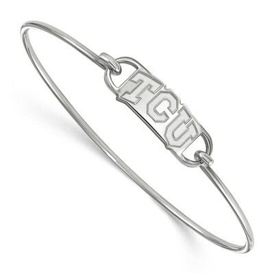 Texas Christian University Small Center Wire Bangle Sterling Silver SS007TCU-8, MPN: SS007TCU-8, 19…